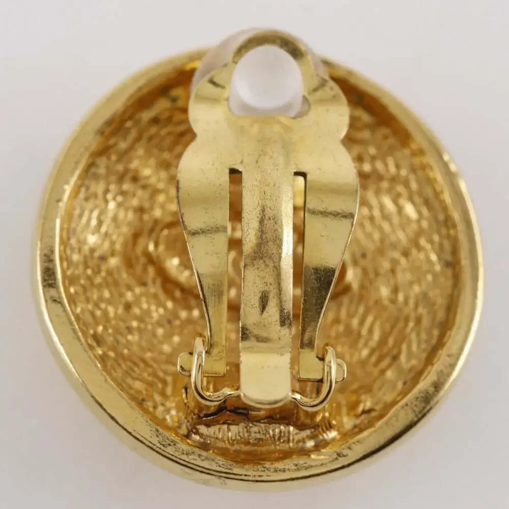 Chanel Cc Logo Clip-On Earrings Metal #250152C86B